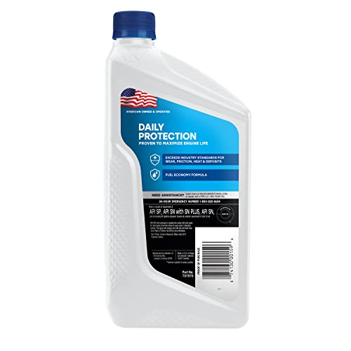 Valvoline Daily Protection SAE 5W-20 Synthetic Blend Motor Oil 5 QT H58403