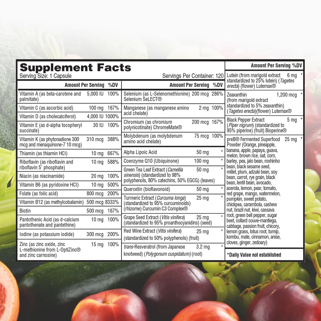Nature'S Lab One Daily Multivitamin, 120 Vegetarian Capsules, 2 Pack A7630