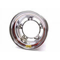 Bassett 50SR5C 15 x 10 ft. Wide 5 Armor Edge Spun Wheel, Chrome