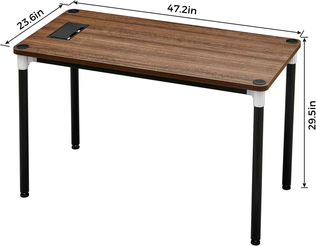 Walnut Computer Desk 47" for Home Office Writing N1815