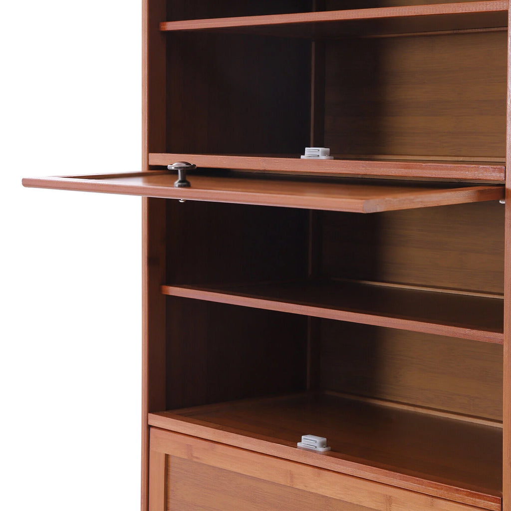 TFCFL 10 Tier Bamboo Shoe Rack Book Shelf Entryway Storage S539623