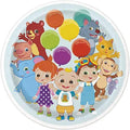 Unique Cocomelon Plastic Dinner Plates - Vibrant Characters, Easy Cleanup