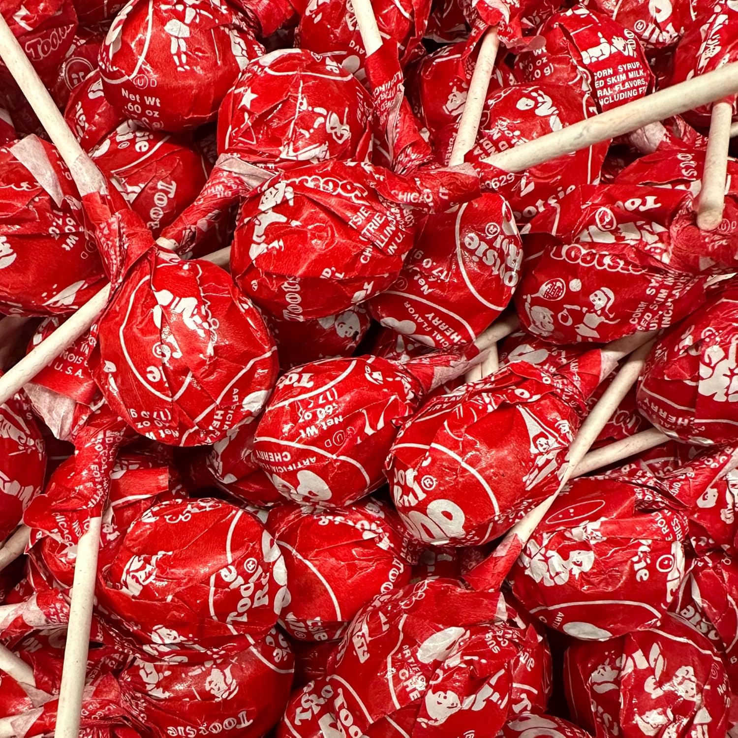Tootsie Pops Lollipops, Cherry Tootsie Roll Pops Bulk 100 Count, Cherry Tootsie Pops