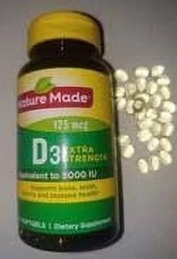 Nature Made Vitamin D3 5000 IU Ultra Strength, 90 ct N85574