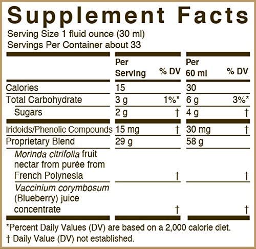 Tahitian Noni Juice by Morinda Original Noni Fruit Puree with Blueberry & Grape, 4x1L Bottles P3061