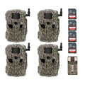 Stealth Cam Fusion XPro 36MP MP Photo and 1080P at 30FPS Video Cellular Trail Camera (AT&T and Verizon) - Treebark Camo Bundle with 32 GB SD Card and Card Reader (2-Pack) (5 Items)