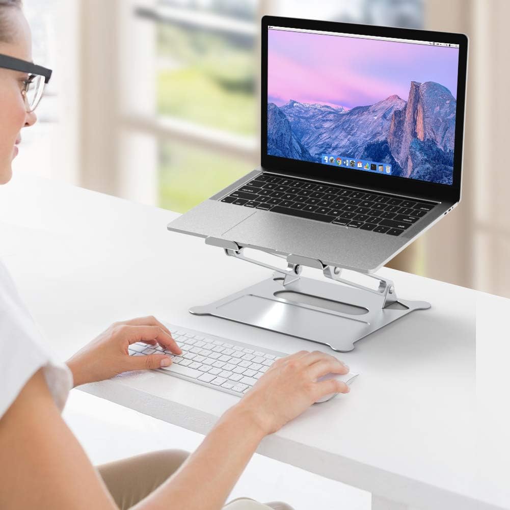 BESIGN LS05 Aluminum Laptop Stand, Ergonomic Adjustable, Silver W972