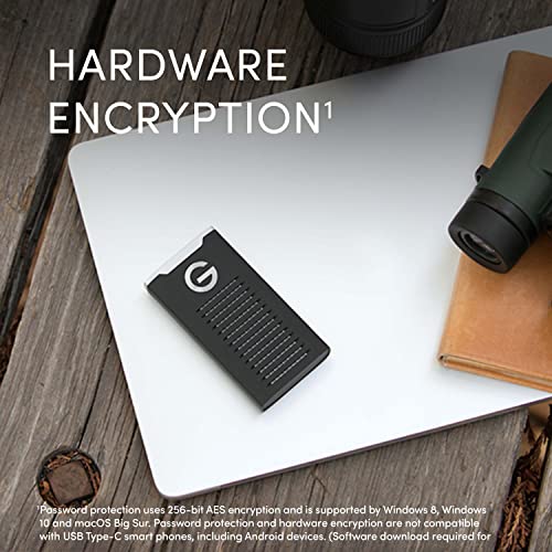 SanDisk Professional 4TB G-Drive SSD Portable External NVMe Drive, IP67 Water Resistant, 1050MB/s K79572
