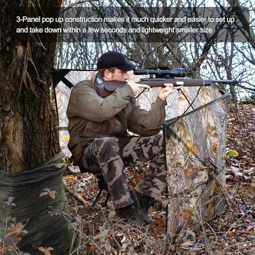 Pop Up Ground Blind for Duck Turkey Deer Hunting D75428