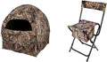 Ameristep Doghouse Run & Gun Hunting Blind | Lightweight 2 Person & Hunting Foldable Design Portable Lightweight High-Back Blind Chair with Backrest, Mossy Oak Break-up Country