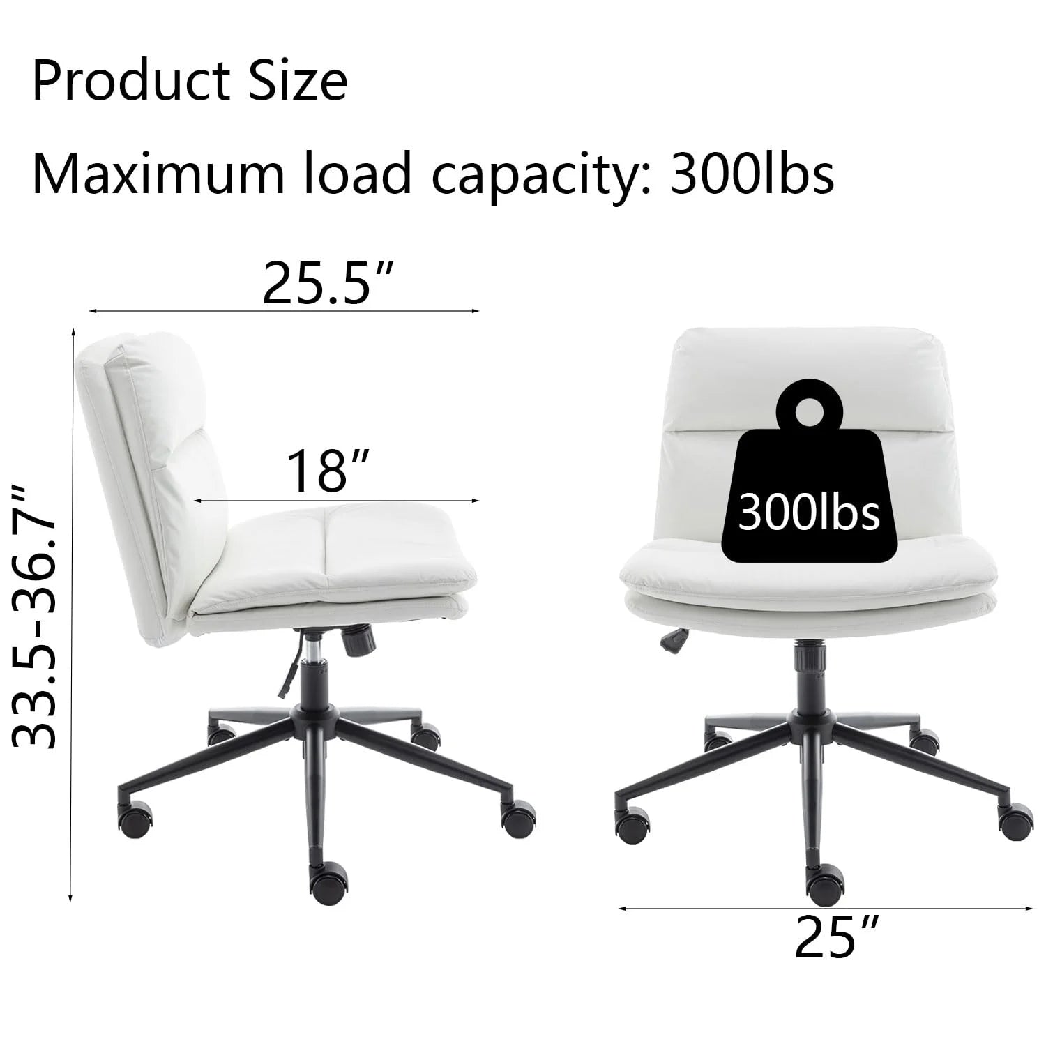 Criss Cross Chair with Wheels Ergonomic Home Office Desk Chair H771