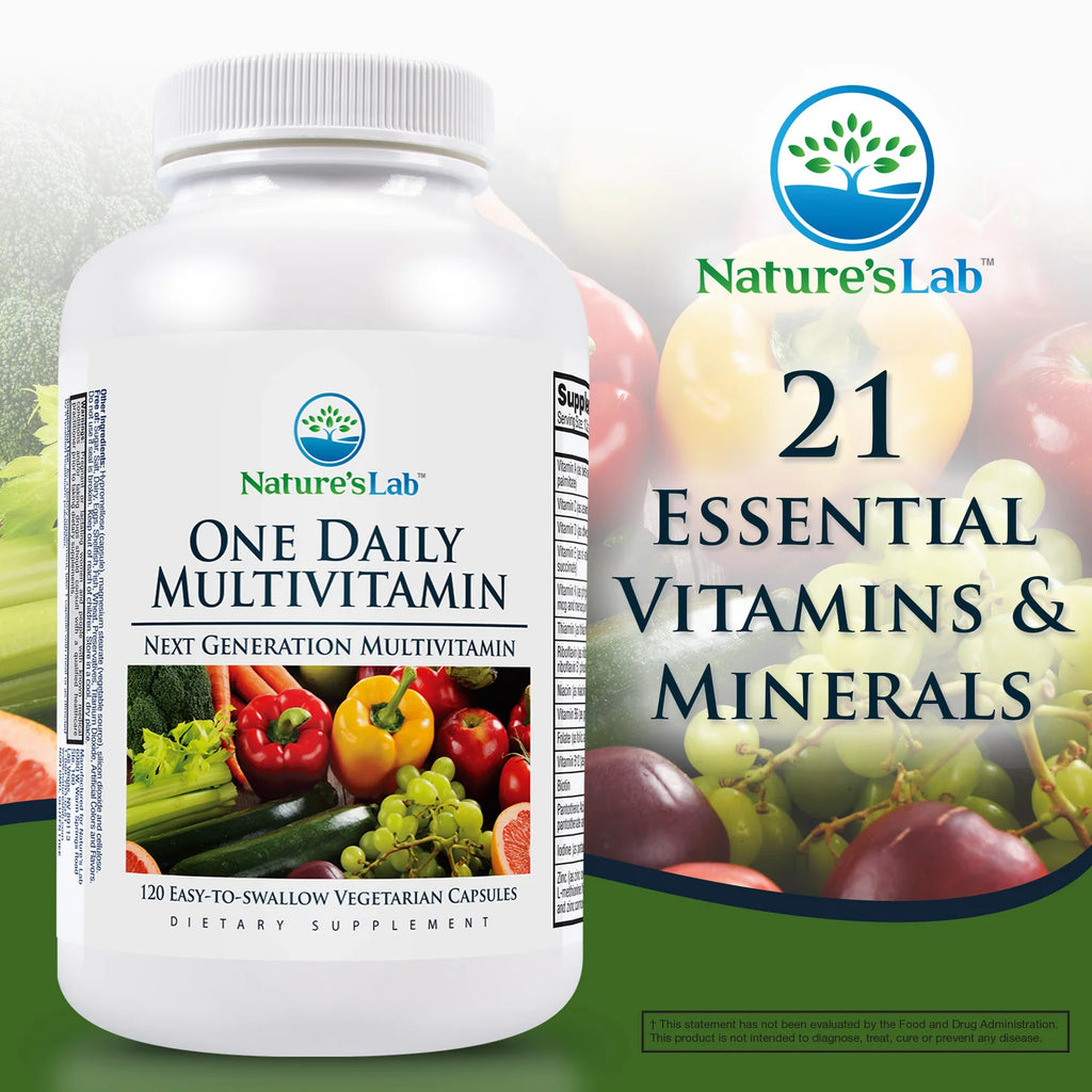 Nature'S Lab One Daily Multivitamin, 120 Vegetarian Capsules, 2 Pack A7630