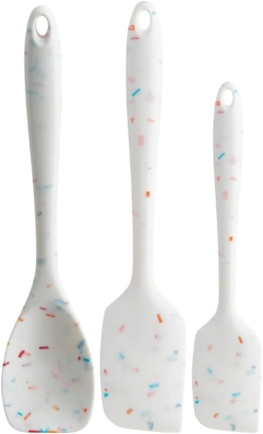 Trudeau Confetti Silicone Set of 3 Spatulas