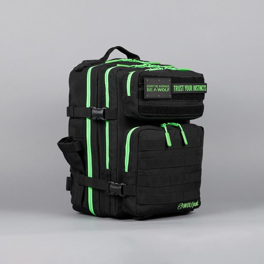 WOLFpak 25L Backpack Black Neon Green F56904