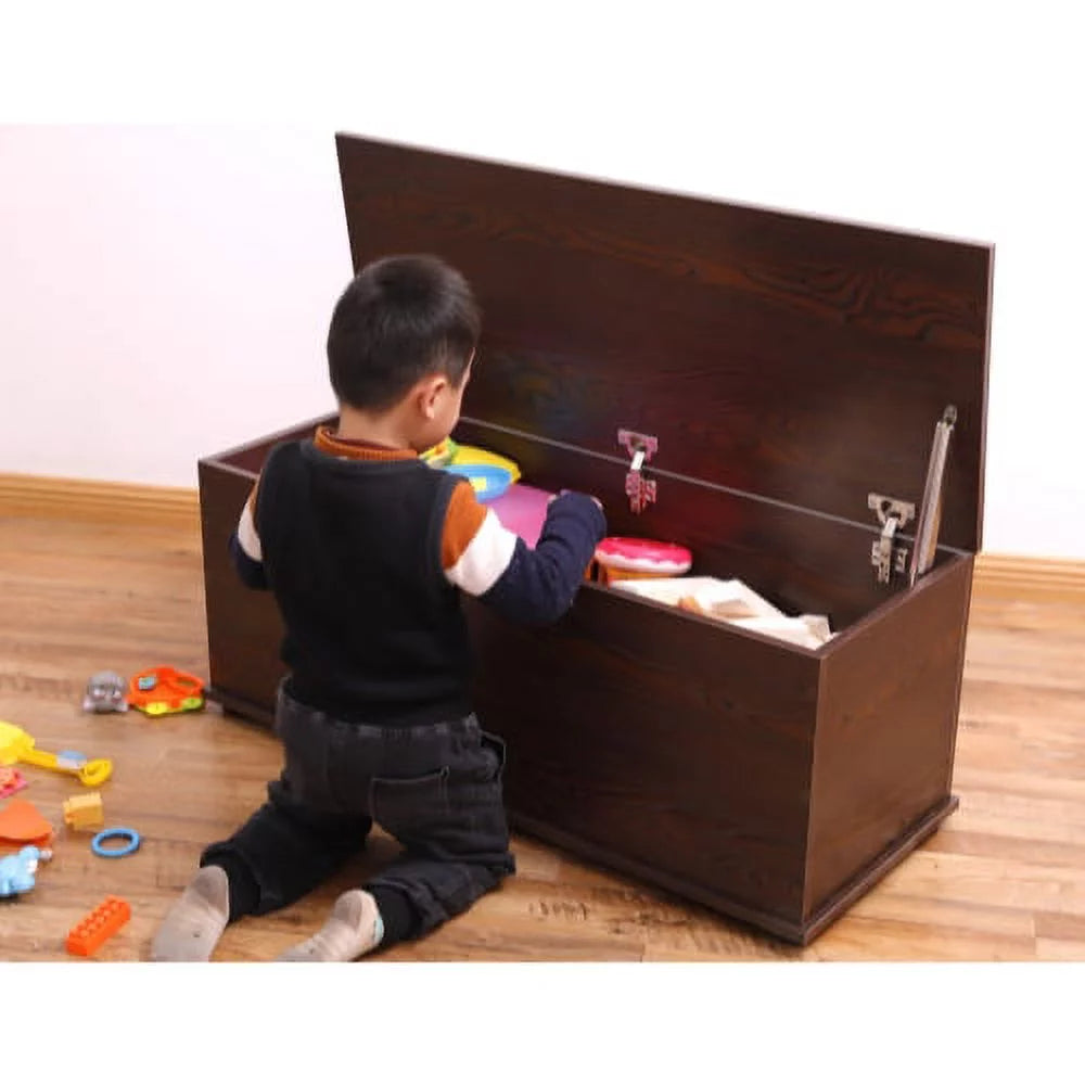 Wooden Toy Box Storage Organizer, Brown O46888