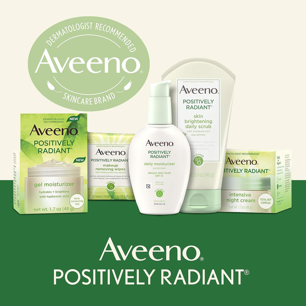 Aveeno Positively Radiant Daily Face Moisturizer SPF 15, 4 fl. oz C5945