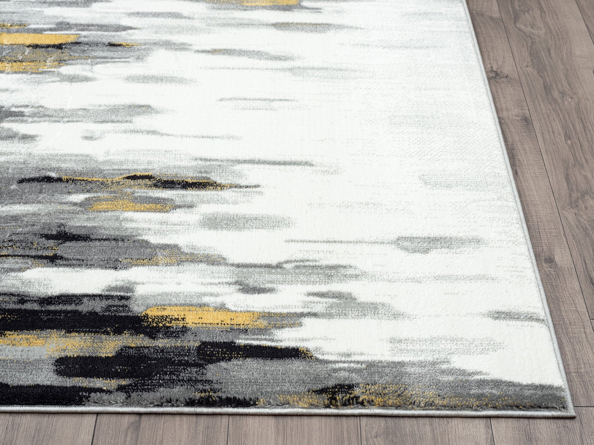Abani Porto Collection Area Rug 6 x 9 Grey Yellow Q1842
