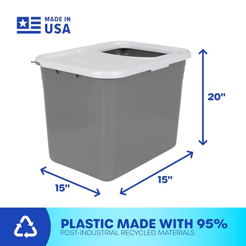 Petmate Top Entry Cat Litter Box with Filter Lid T84094