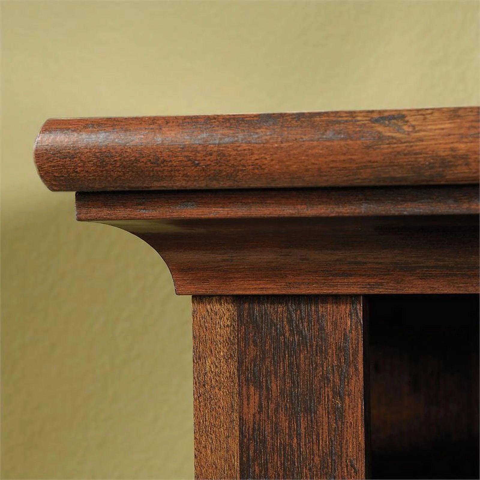 Pemberly Row Computer Desk with Hutch, Curado Cherry J48760