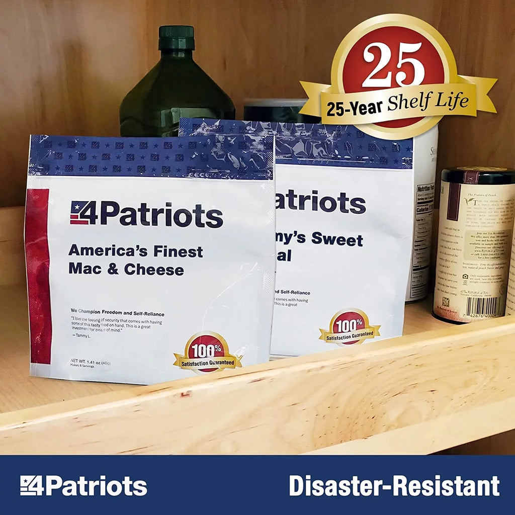4Patriots Emergency Food Supply 72-Hour Survival Kit Freeze Dried 16 Servings A84667