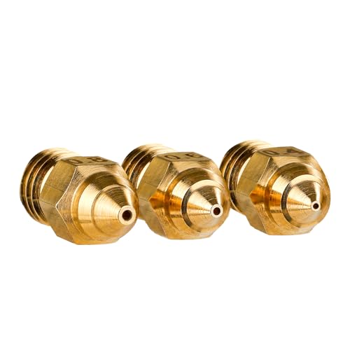 Volcano Nozzles 3D Printer Brass Nozzle Kit 0.4mm-0.8mm with Storage Box E5523