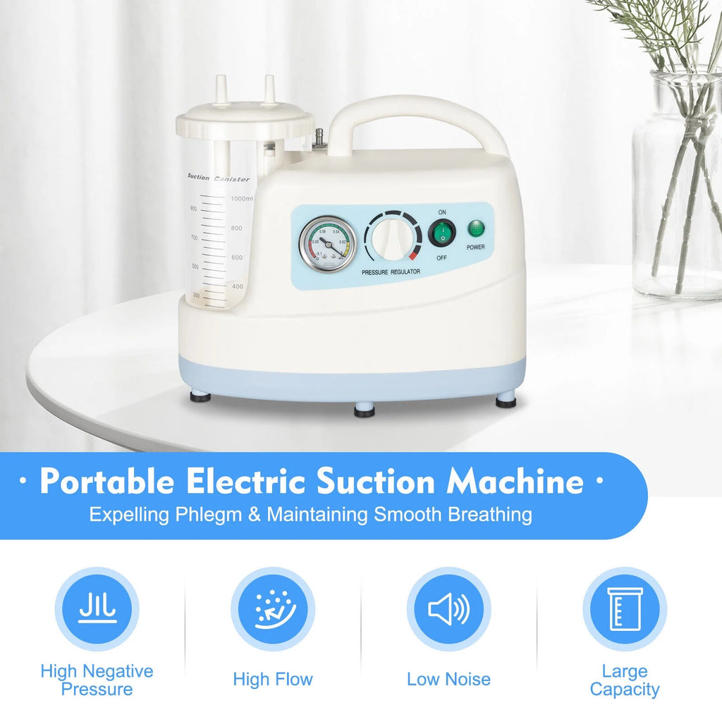 Portable Medical Vacuum Aspirator Machine 1000ML Suction Unit T885553