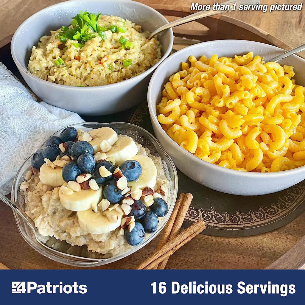 4Patriots Emergency Food Supply 72-Hour Survival Kit Freeze Dried 16 Servings A84667