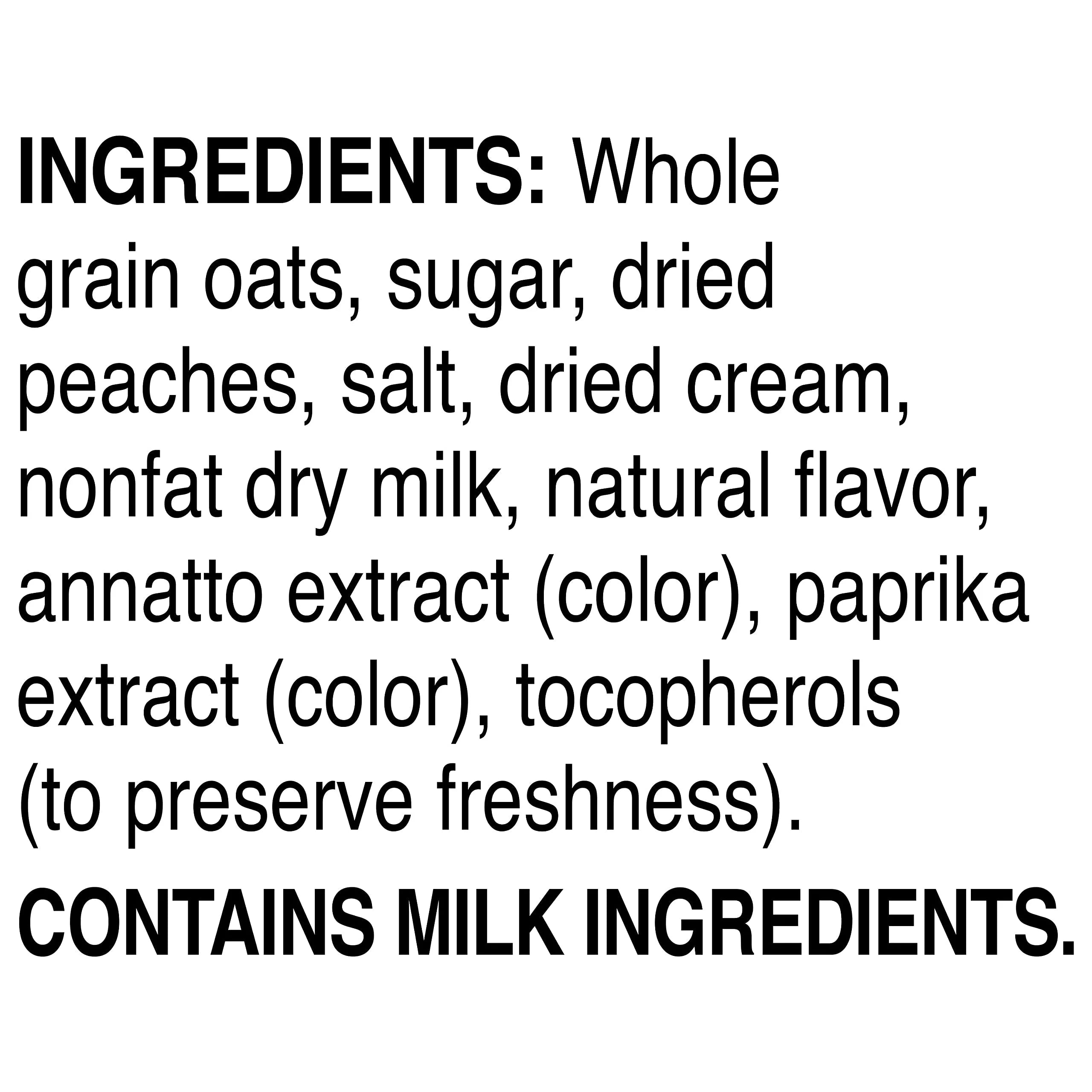 Quaker Instant Oatmeal Peaches & Cream, 2 Pack D27572