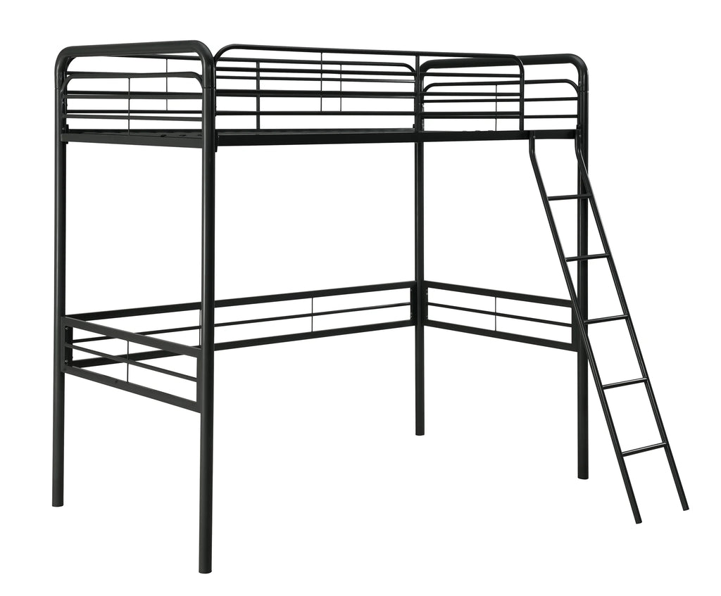 DHP Tommy Twin Metal Loft Bed, Black A7264