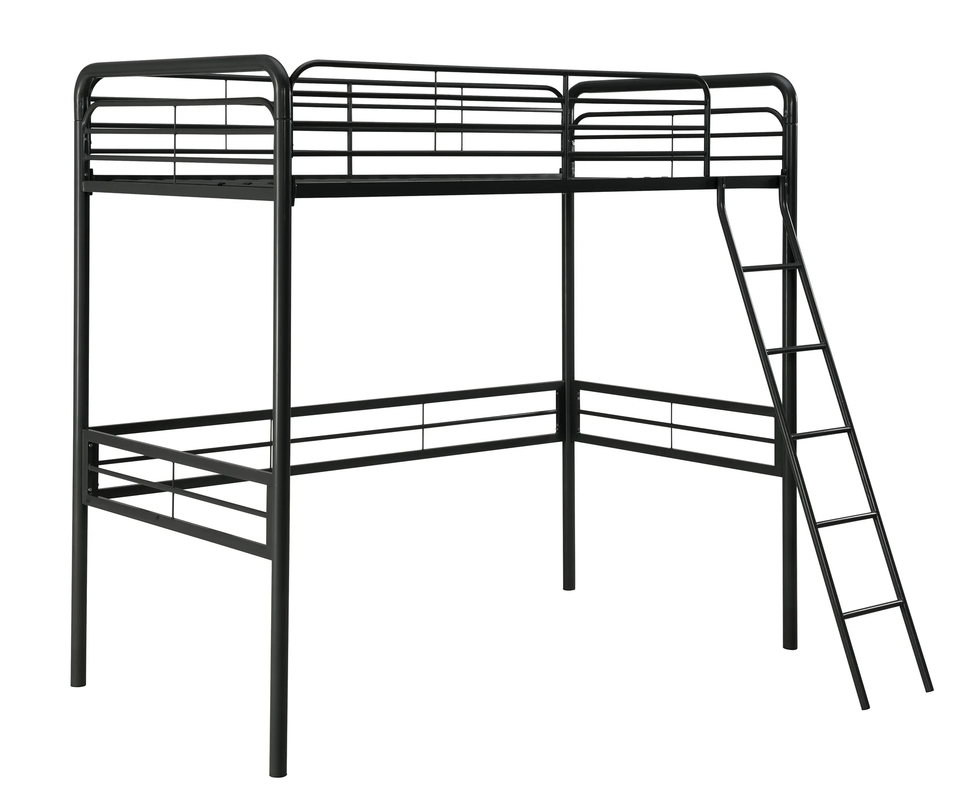 DHP Tommy Twin Metal Loft Bed, Black A7264