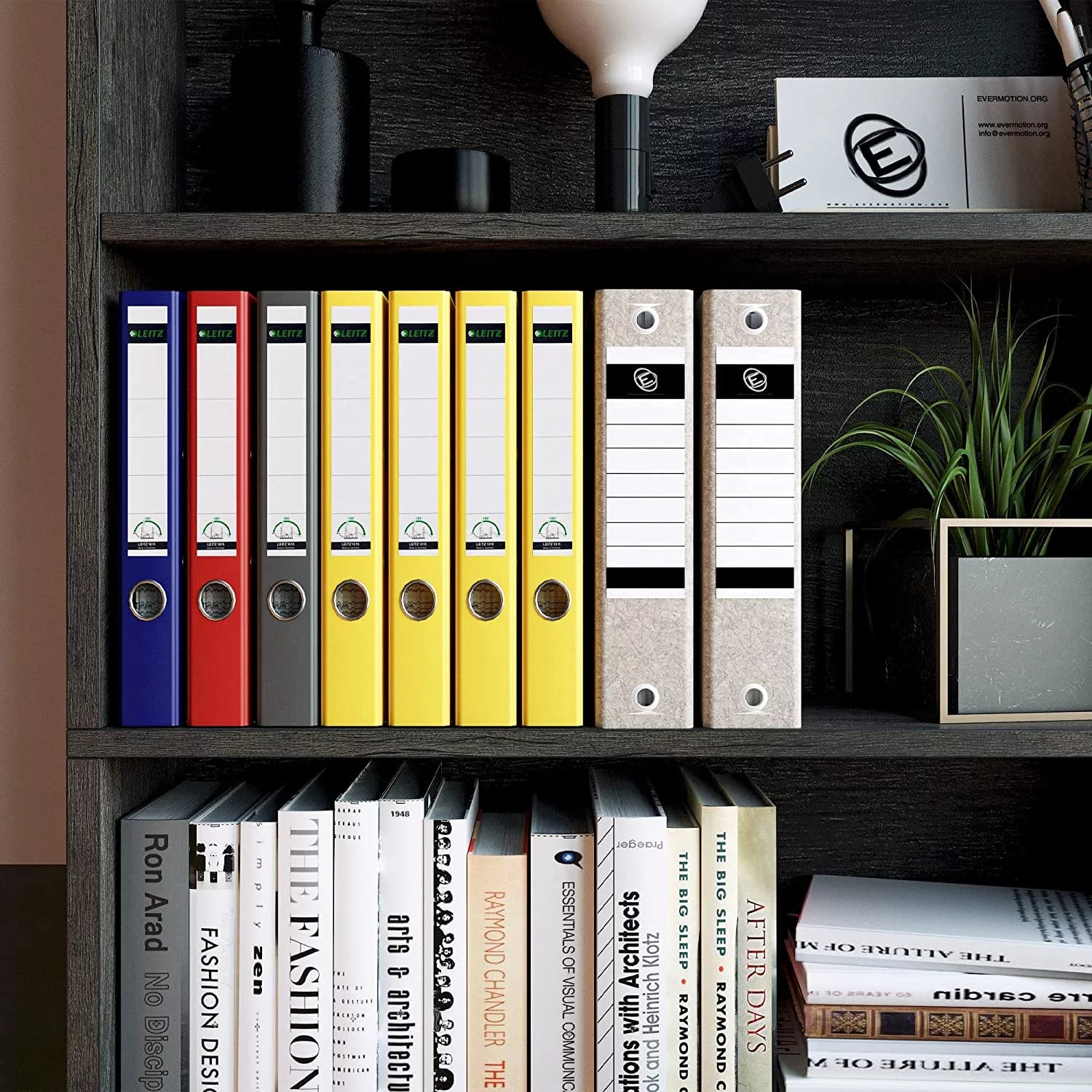 IRONCK 6-Tier Tall Bookcase for Home Office, Living Room, Bedroom (Charcoal Grey) N99911