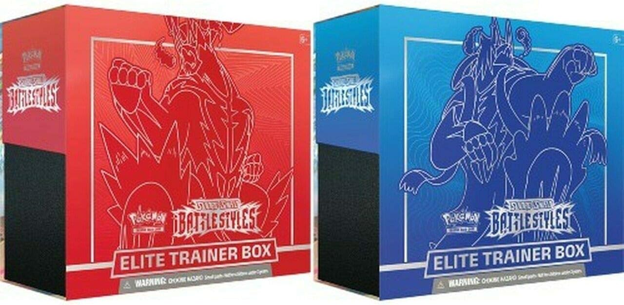Pokemon TCG Sword & Shield Battle Styles Elite Trainer Box Set of 2 Factory Seal