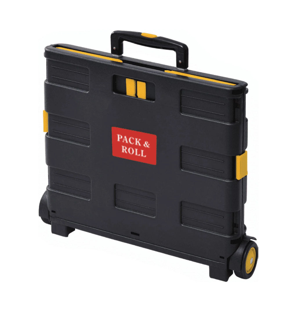 WS-Red Folding Shopping Cart Portable Utility Trolley with Wheels U753008