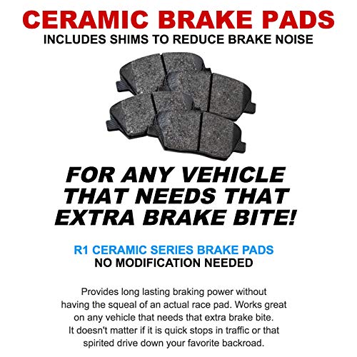 R1 Concepts Front Rear Brake Pads and Rotors Kit for 2005-2010 Honda Odyssey V29308