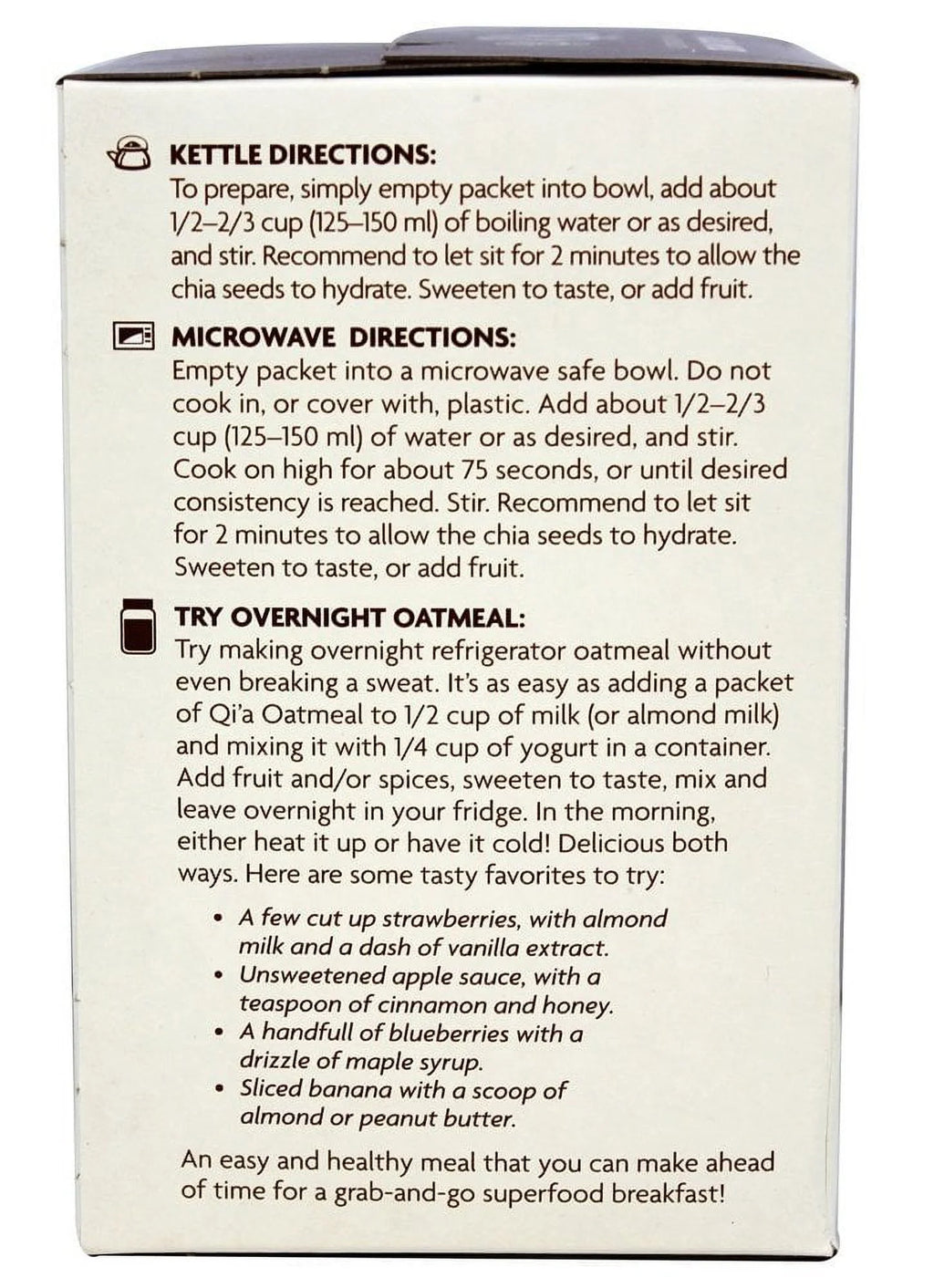 Qia Oatmeal Coconut, 8 Ounce (Pack of 6) U232