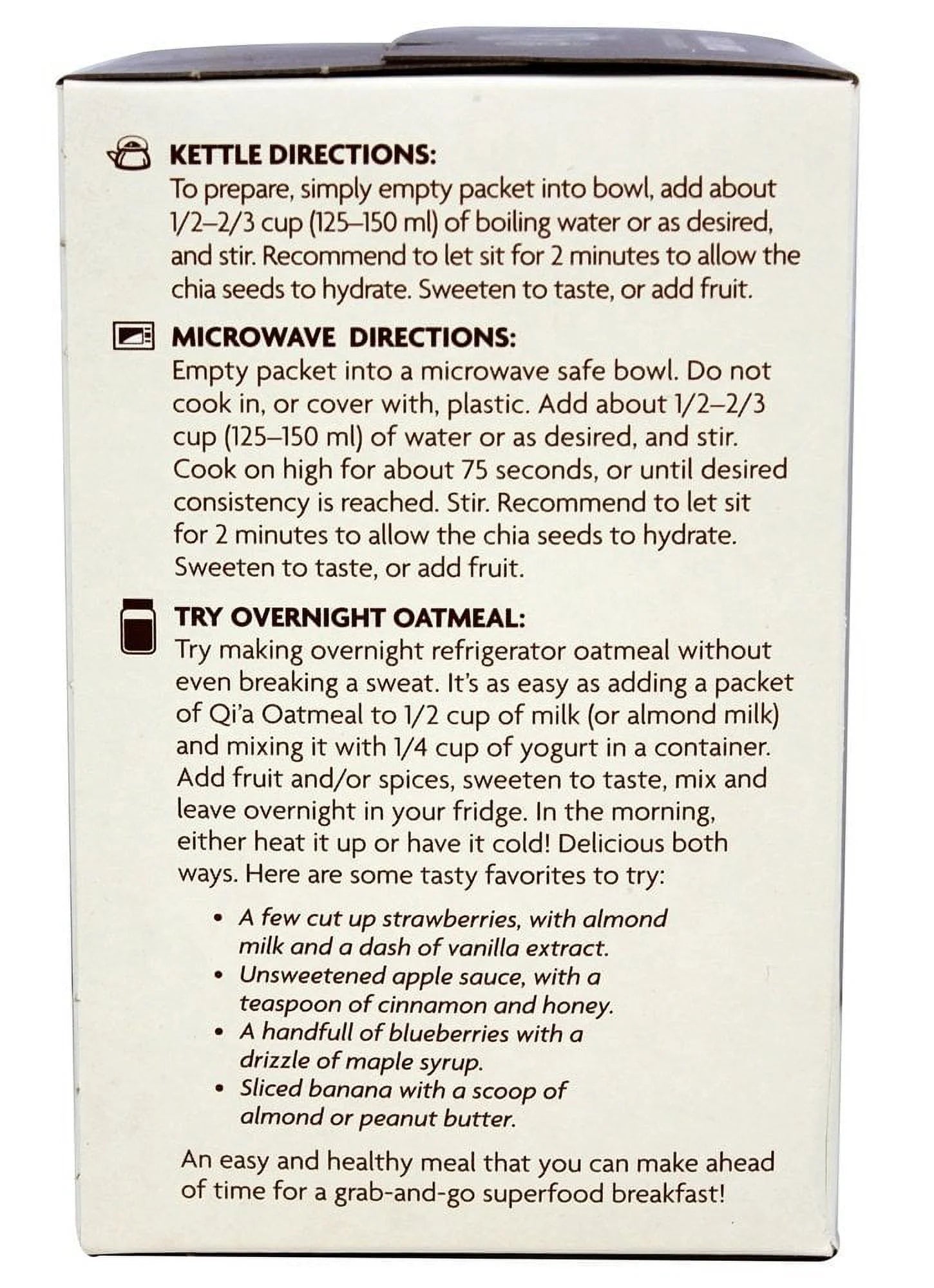 Qia Oatmeal Coconut, 8 Ounce (Pack of 6) U232
