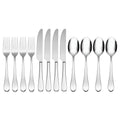 Oneida Icarus 45-Piece Flatware Set, Service for 8, Silver