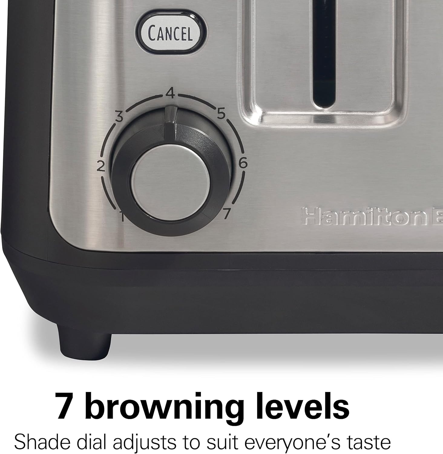 Hamilton Beach Gourmet 2 Slice Slot Toaster, Extra Long & Wide Slots, Matte Black and Stainless Steel E59353