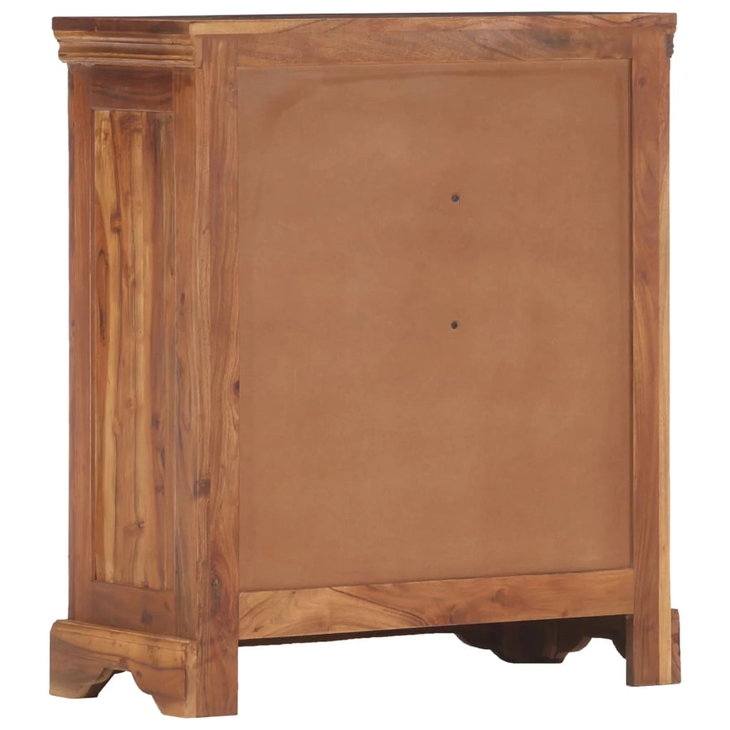 Dcenta Wooden Sideboard Cabinet with 4 Drawers Acacia Wood I968482