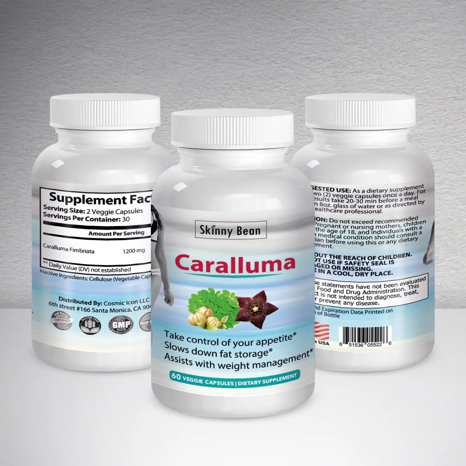 STRONG 1200mg Caralluma Fimbriata Extract Vegan Diet Pills P683
