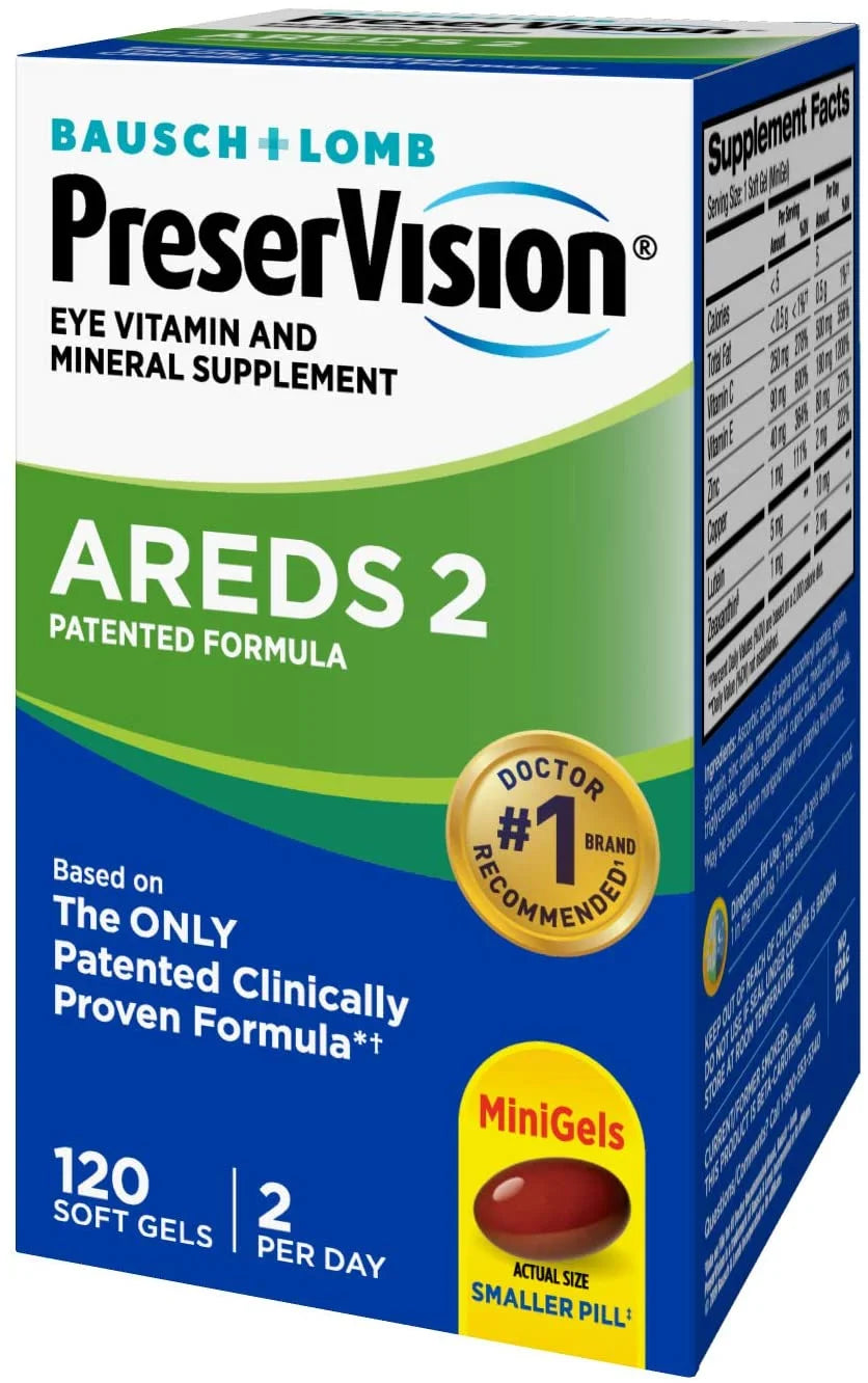 PreserVision AREDS 2 Vitamin & Mineral Supplement Soft Gels, 120 Count Q313332