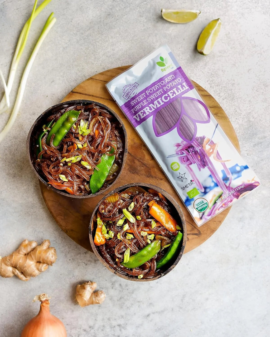 Organic Purple Yam & Sweet Potato Vermicelli, Ube (6 Pack) C9568
