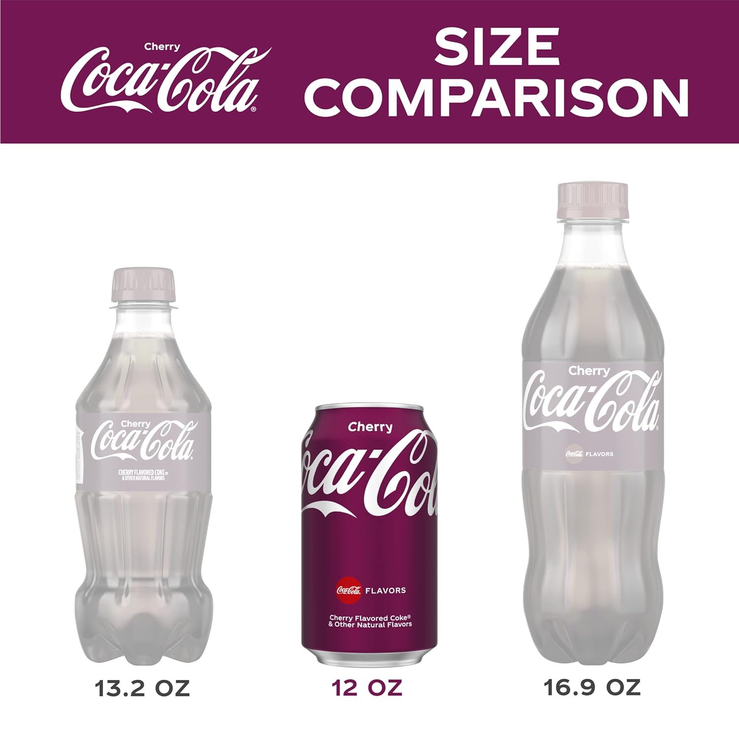 Cherry Coke Soda, 12 Fl Oz (Pack of 12) S2853