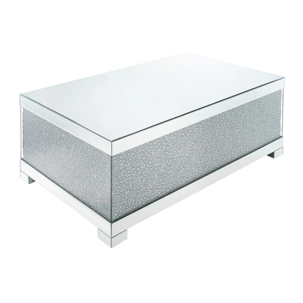 Acme Mallika Mirrored Faux Crystals Coffee Table & 2 End Tables W957