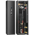 VEVOR 3-4 Rifles Gun Safe, Rifle Safe with Digital Keypad & Lock, Quick Access Gun Storage Cabinet for shotguns with Removable Shelf, Pistol Rack, Ammo Storage Box for Home Rifle and Pistols