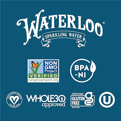 Waterloo Sparkling Water Tropical Fruit, 12 Fl Oz Cans (Pack of 12) I331