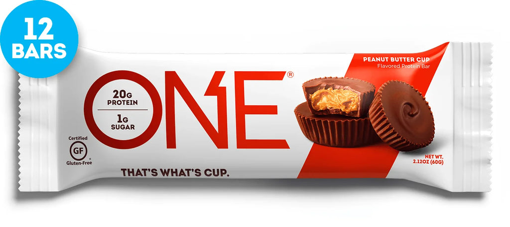 One Protein Supplement Bar, Peanut Butter Cup, 20g, 12 Count I17508