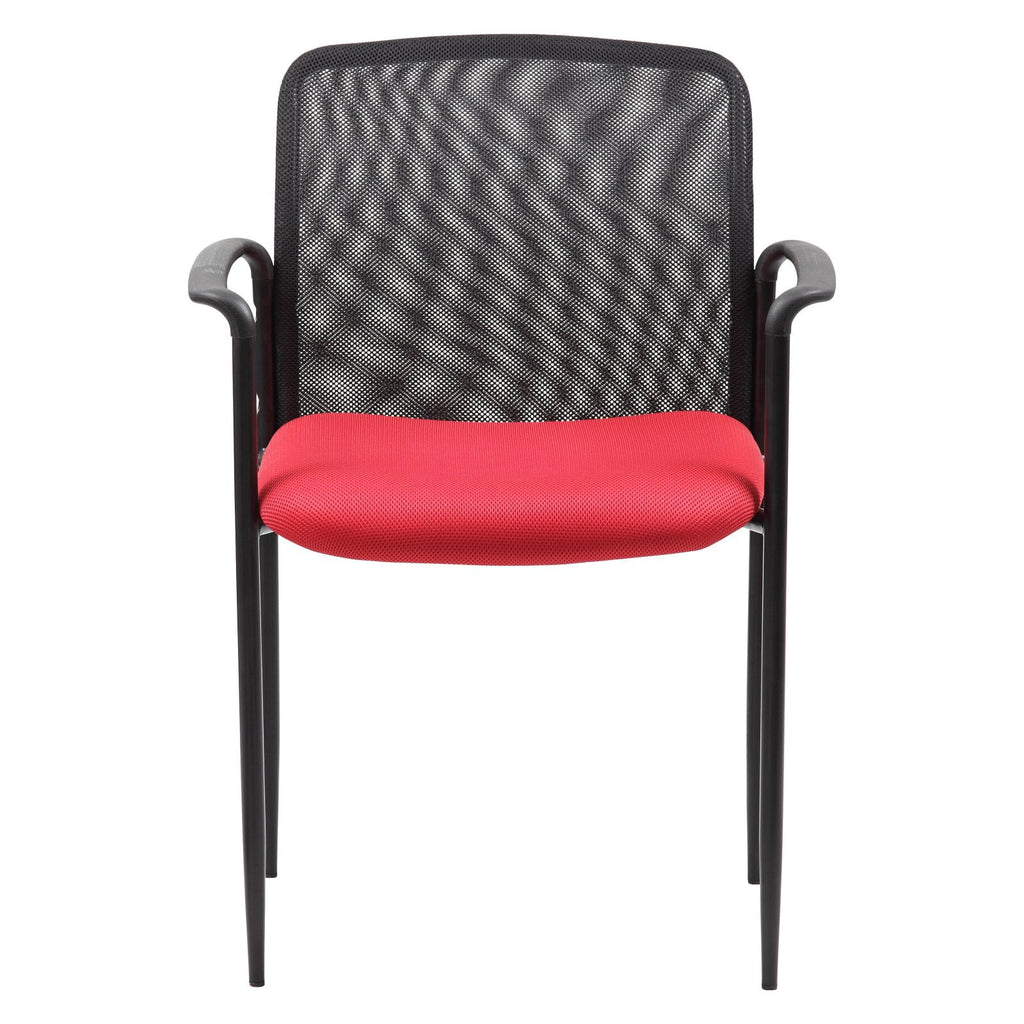 BOSS B6909-GY Stackable Mesh Guest Chair, Grey D512