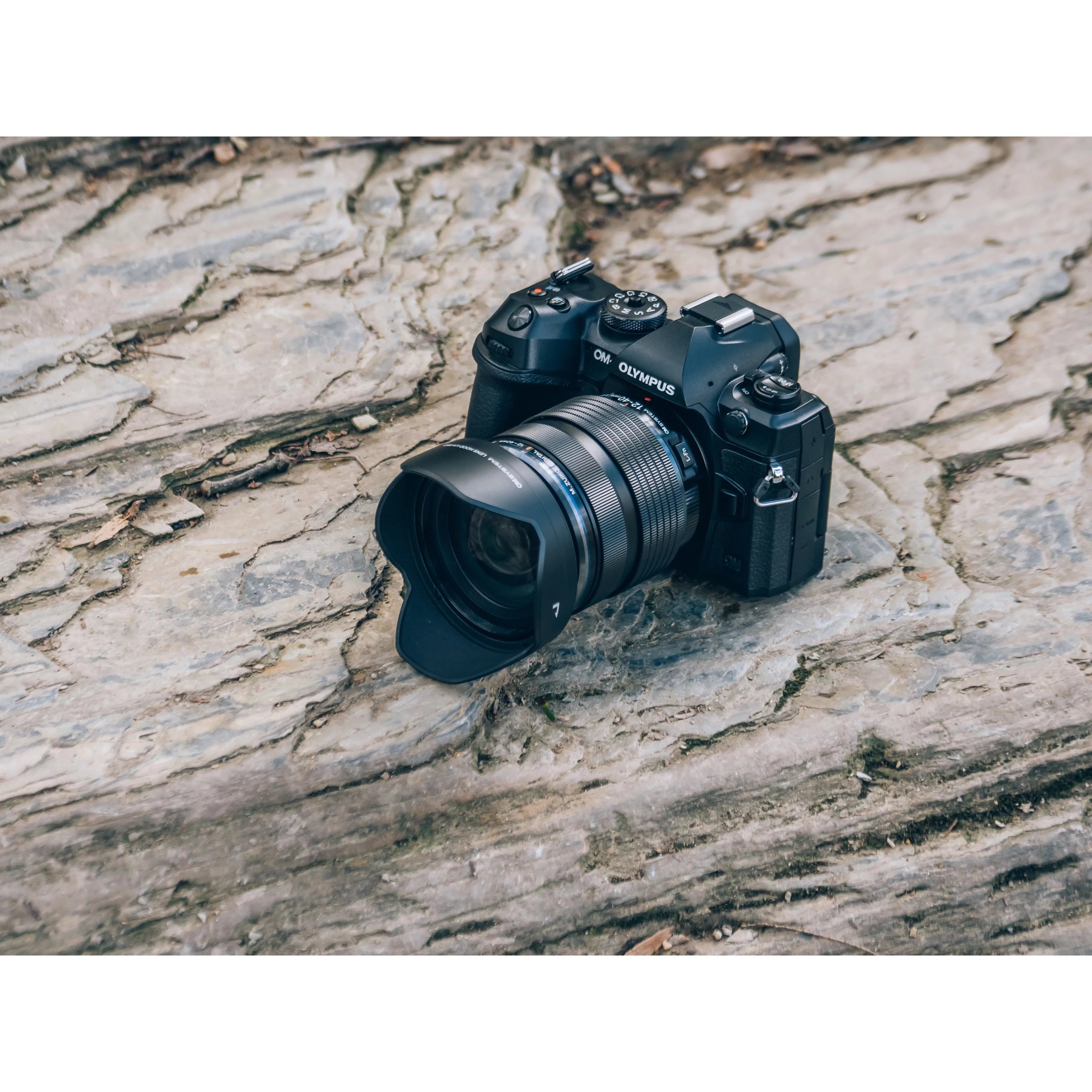Olympus OM SYSTEM OM-1 20.4MP Mirrorless Camera with Lens, Black J55425