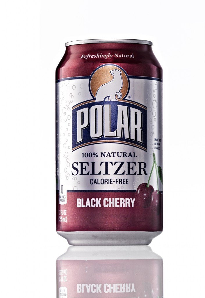 Polar Black Cherry Seltzer 12 oz Cans, 24-Pack U6376